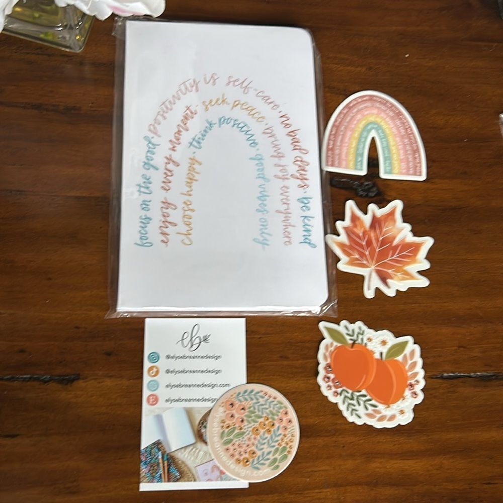 Notebook Elyse Breanne plus 3 stickers all new